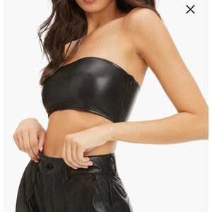 Good American Better than leather Bandeau top Size 1